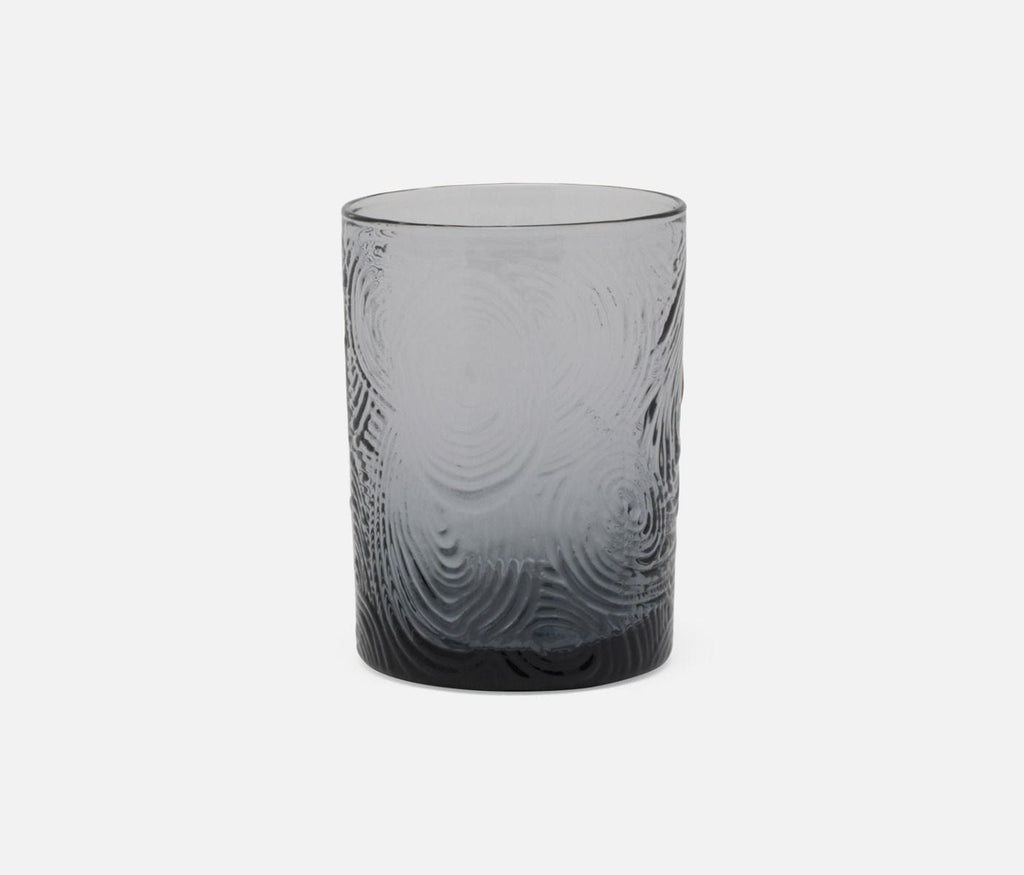 Blue Pheasant Alyse Charcoal Gray Glassware