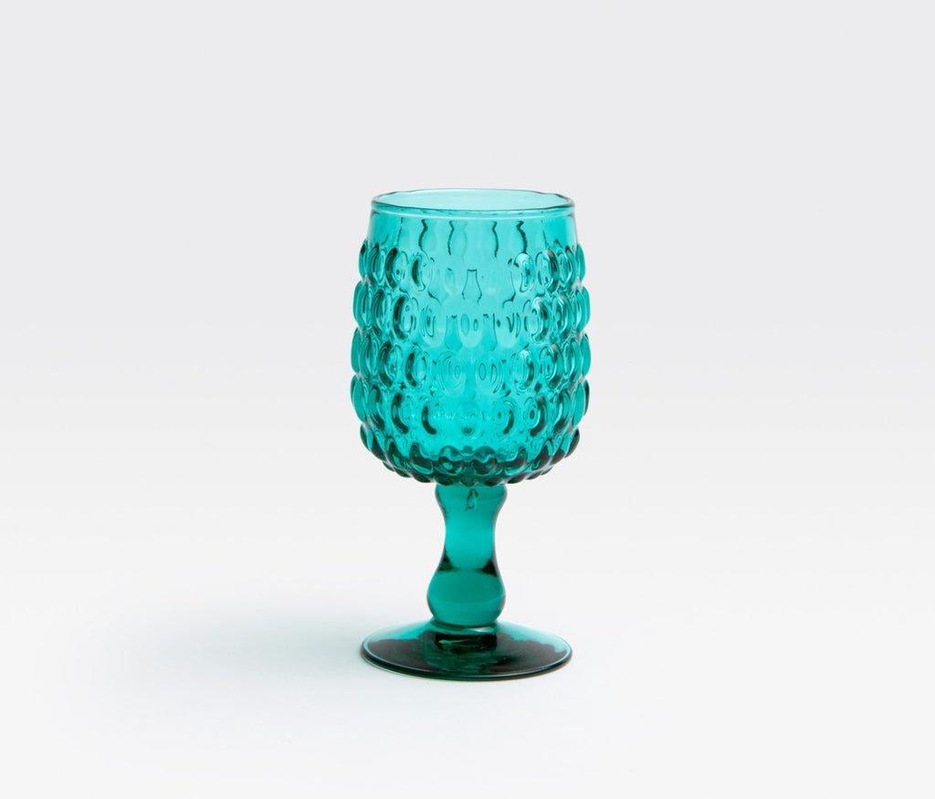 Blue Pheasant Claire Teal Drinking Glass