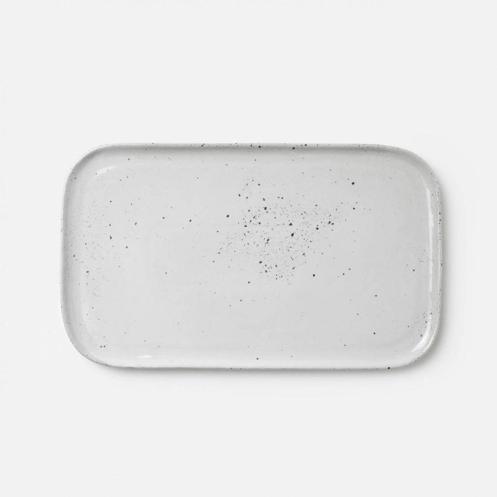 Blue Pheasant Marcus White Salt Glaze Rectangular Serving Platter Set
