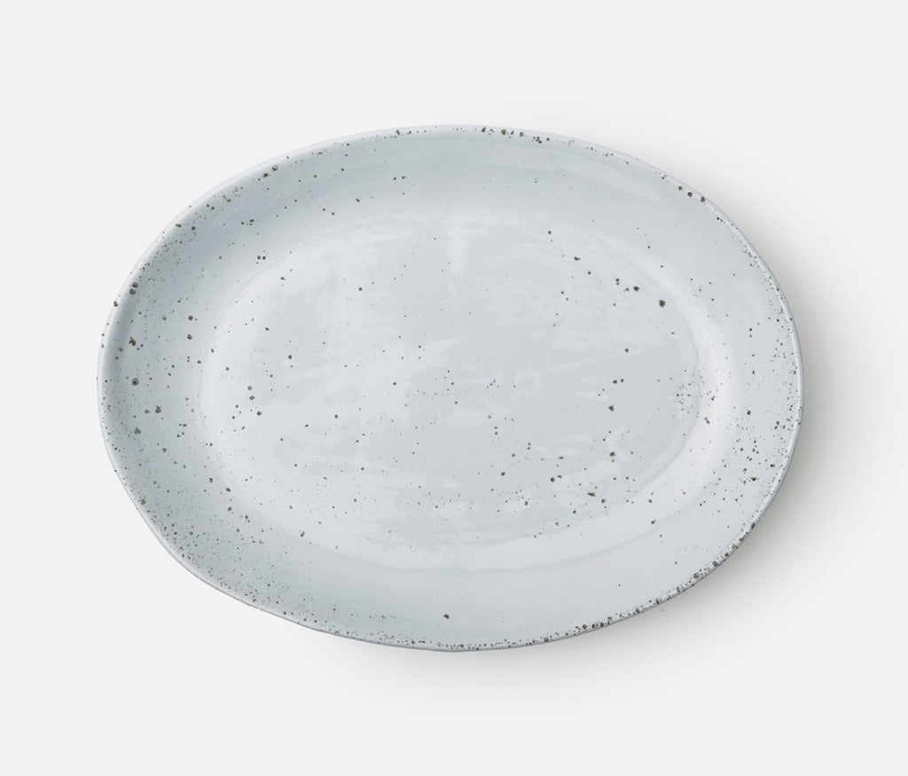 Blue Pheasant Marcus White Salt Glaze Oval Serving Platters