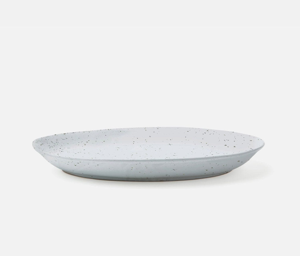 Blue Pheasant Marcus White Salt Glaze Oval Serving Platters