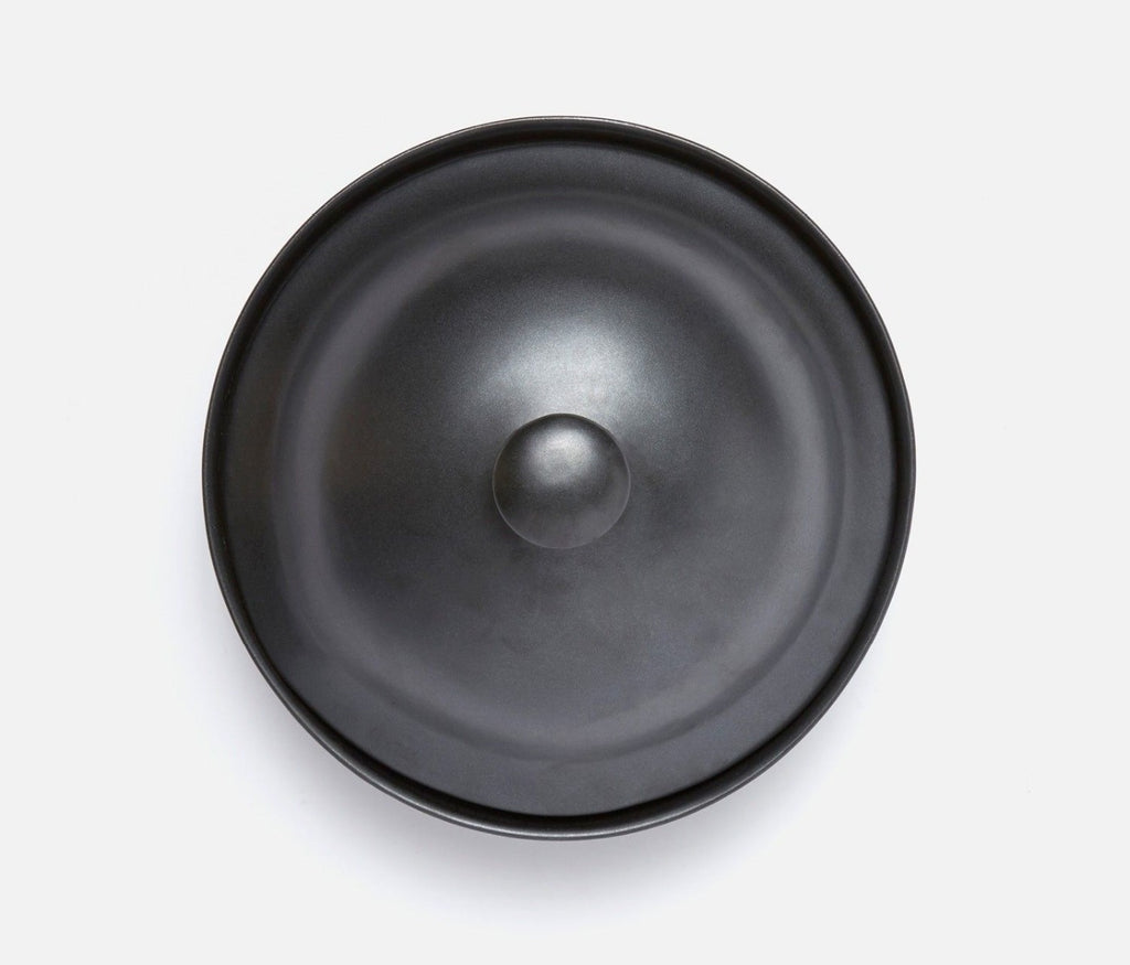 Marcus Black Glaze Cloche Serving Platter
