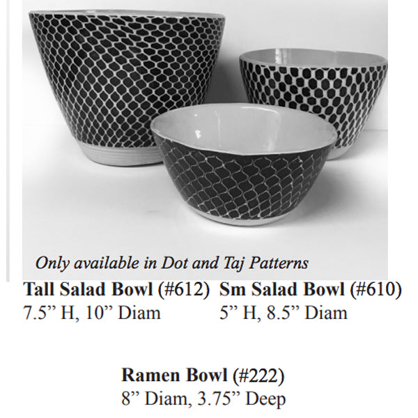 Terrafirma Ceramics Salad Ramen Bowl