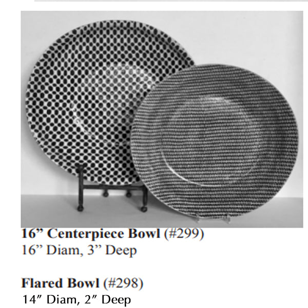 Terrafirma Ceramics Centerpiece and Flared Bowl