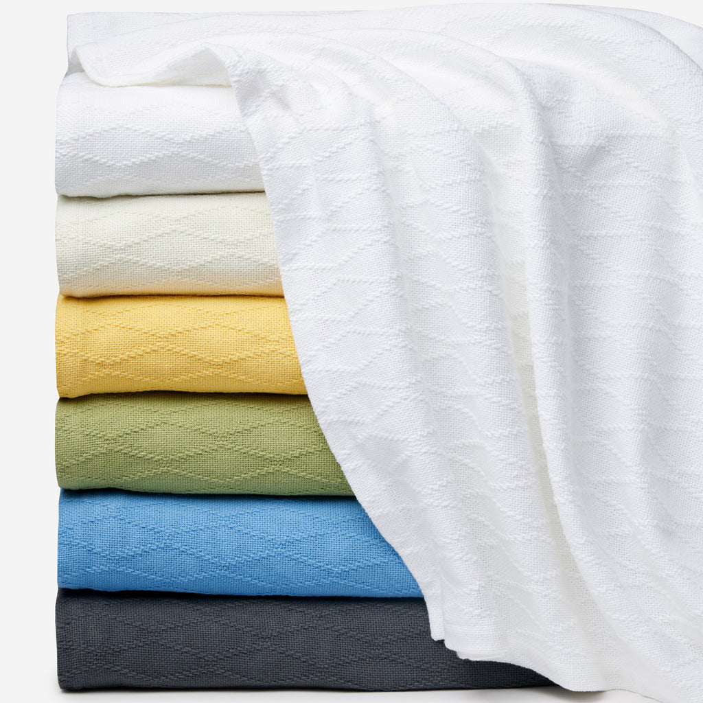 Sferra Fine Linens Cetara Cotton Blanket + Shams