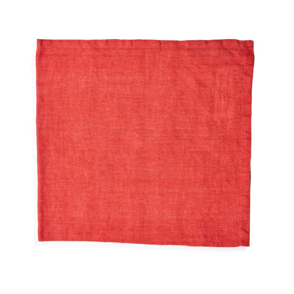 Washed Linen Napkin - Coral