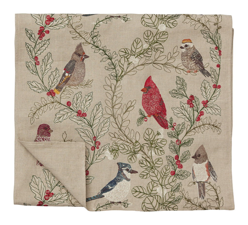 Coral & Tusk Winter Birds Table Runner 91x18