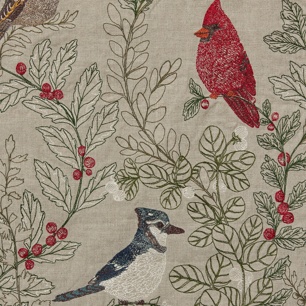 Coral & Tusk Winter Birds Table Runner