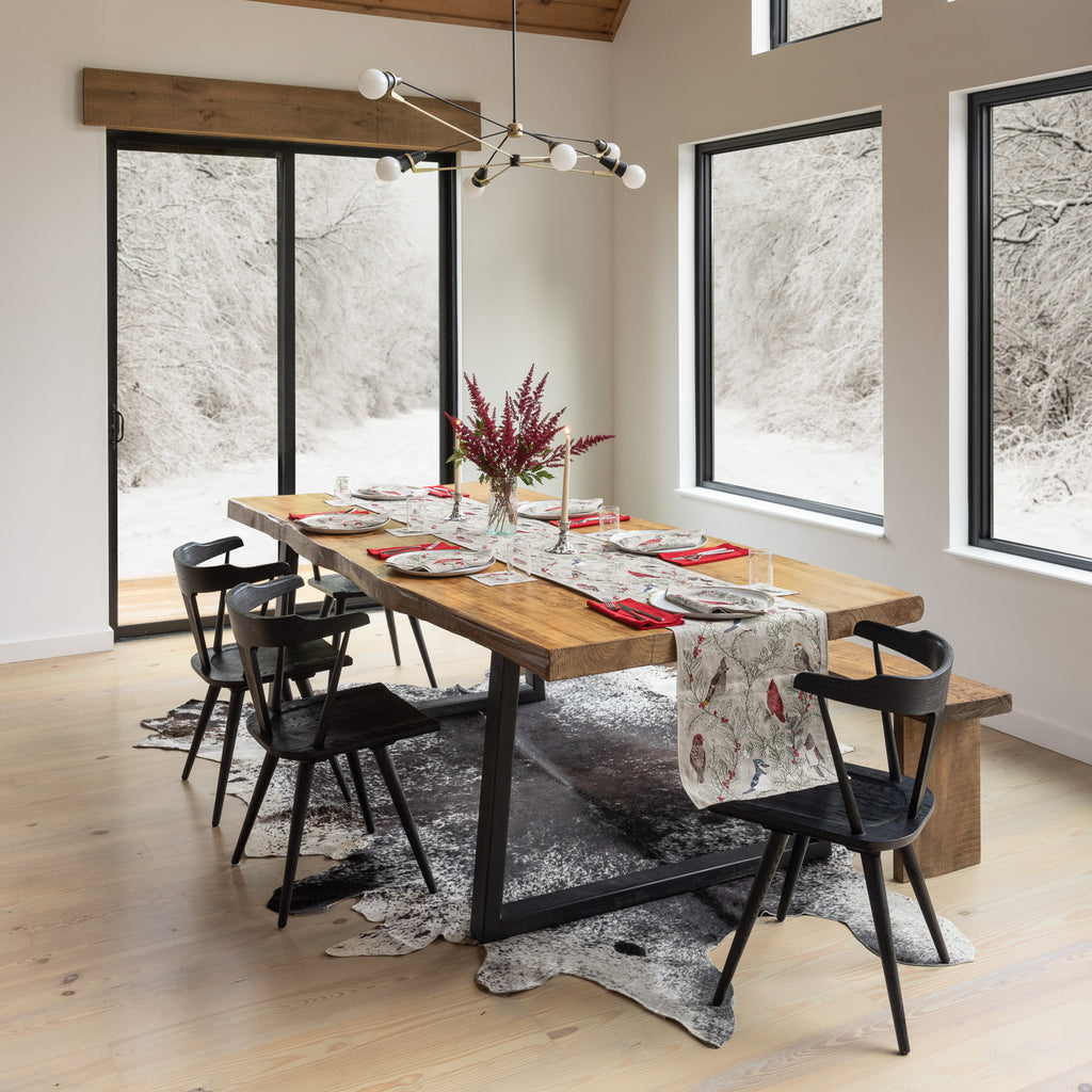 Coral & Tusk Winter Birds Table Runner
