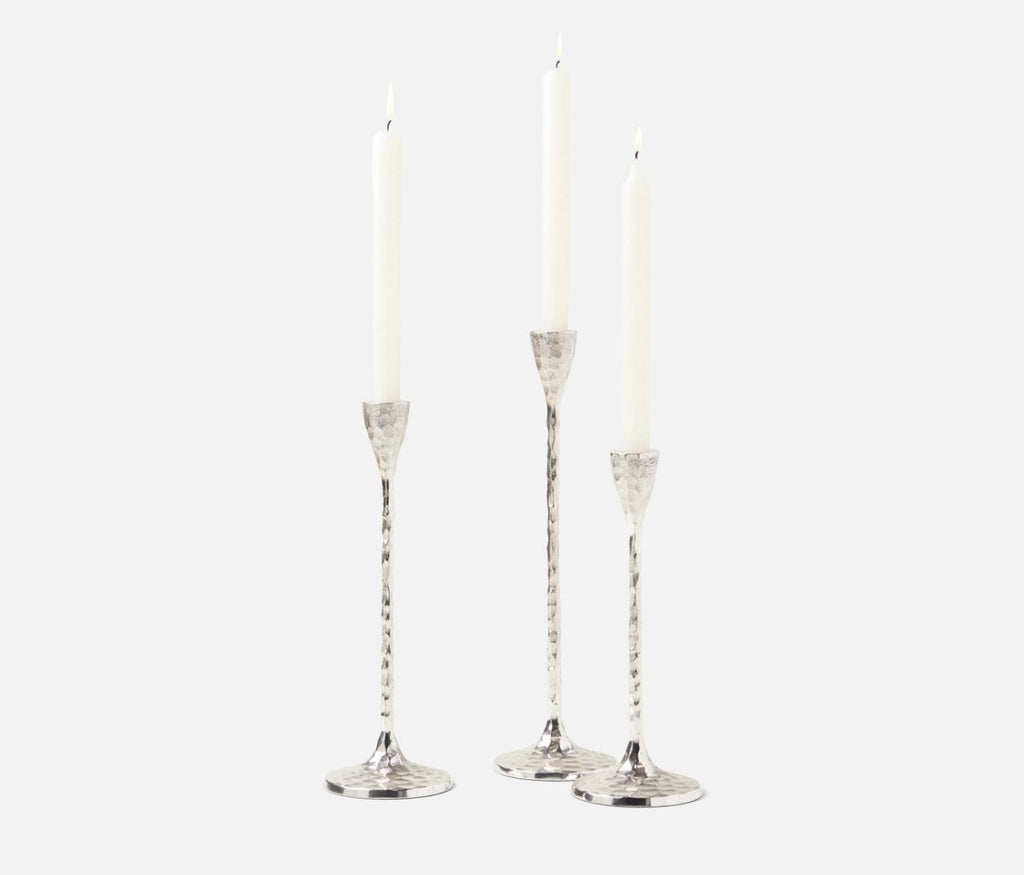 Alina Silver Candle Holders