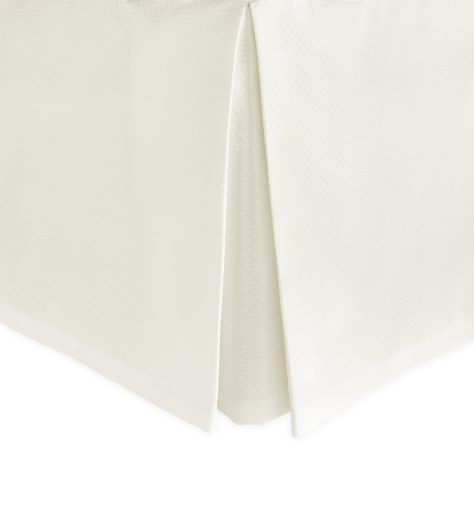 Matouk Diamond Pique Bed Skirt - 14.5" Drop