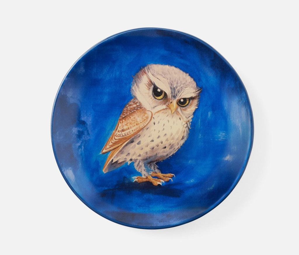 Blue Pheasant Errol Owl Plate Set