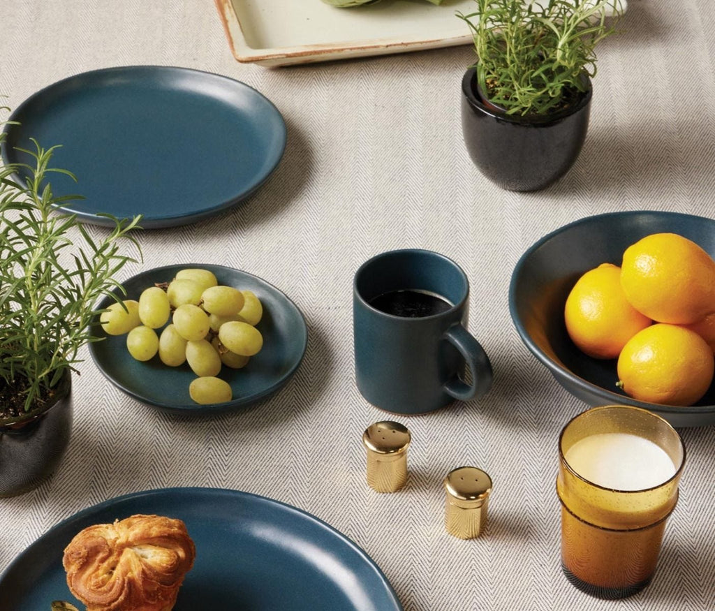 Blue Pheasant Marcus Midnight Teal Dinnerware Collection