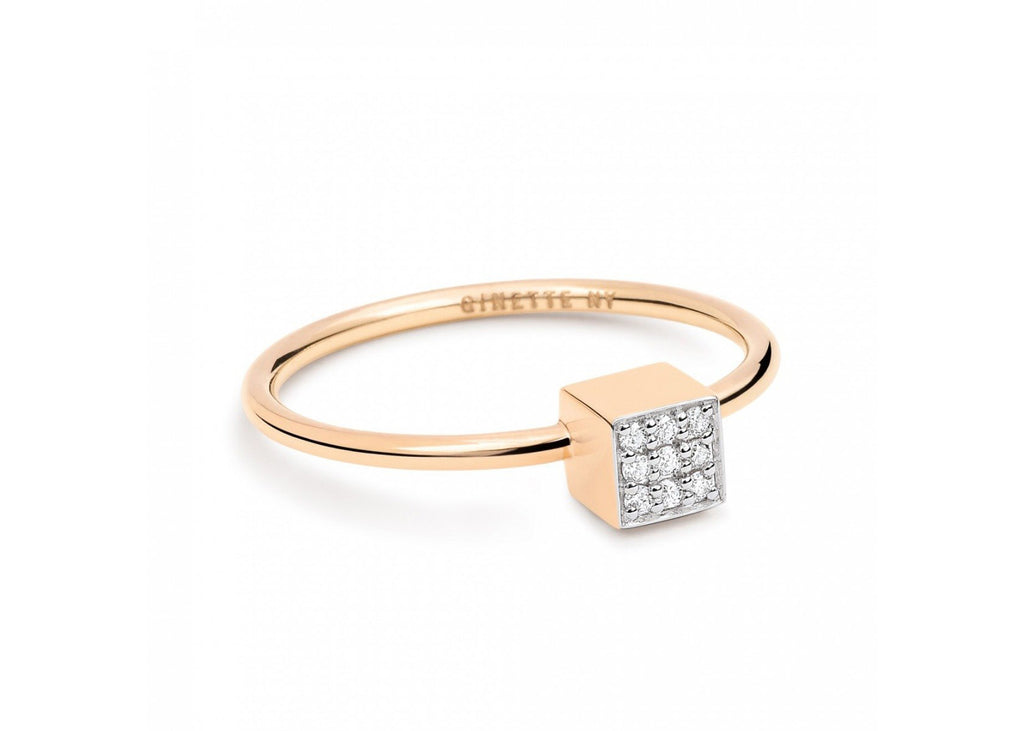 Mini Diamond Ever Square Ring - Size 6.5