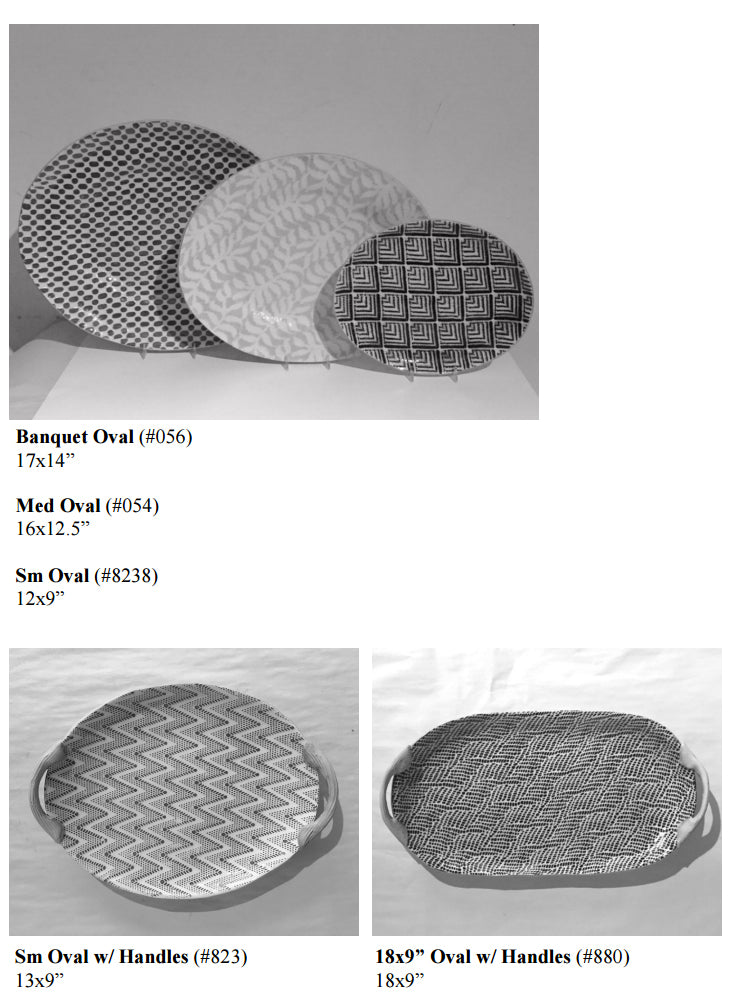 Terrafirma Ceramics Oval Serving Platters