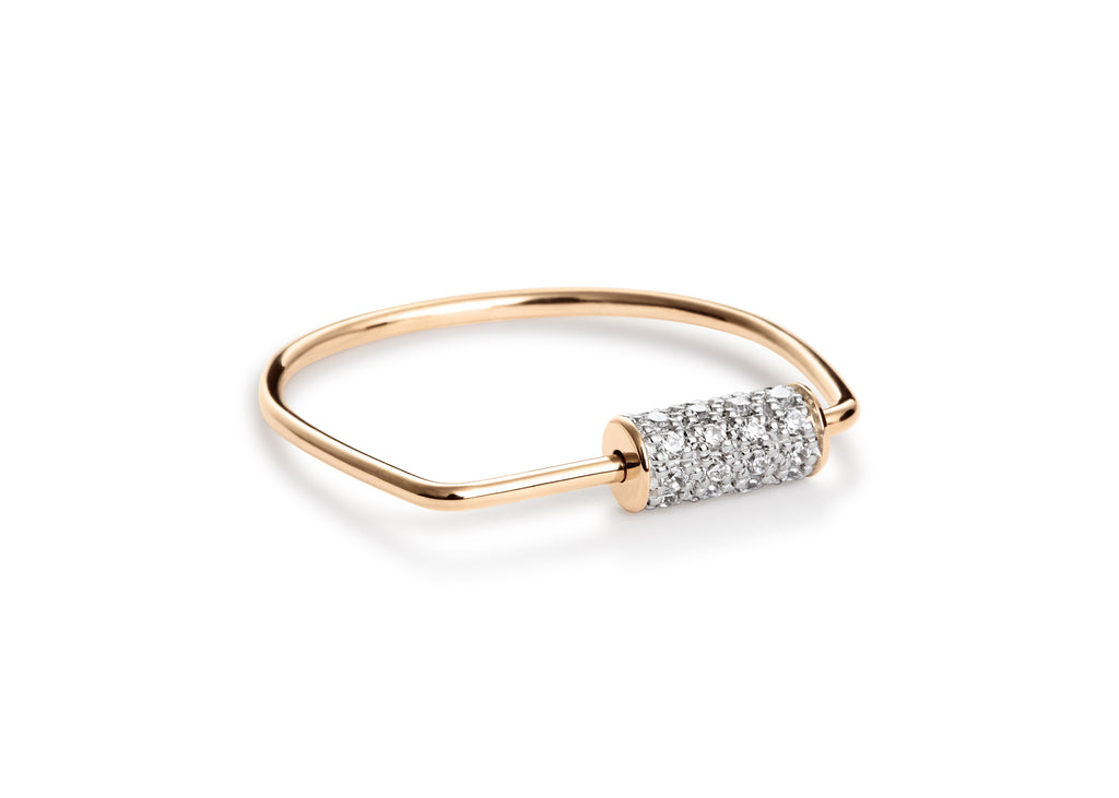 Mini Straw Diamond Ring - Size 7