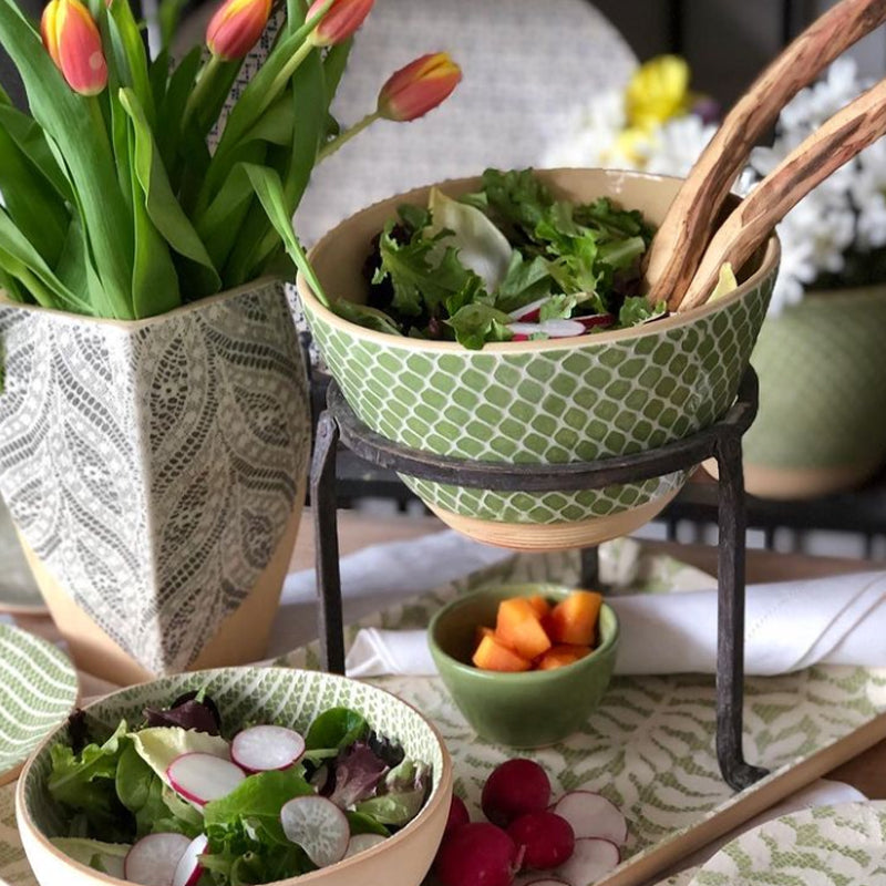Tall Salad Bowl by Terrafirma Ceramics