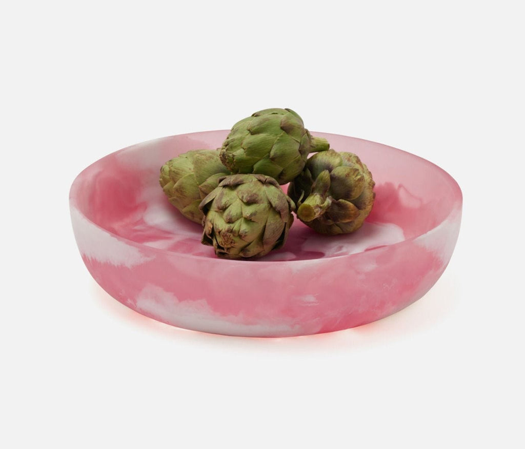Hugo Pink Swirled Serving Bowls