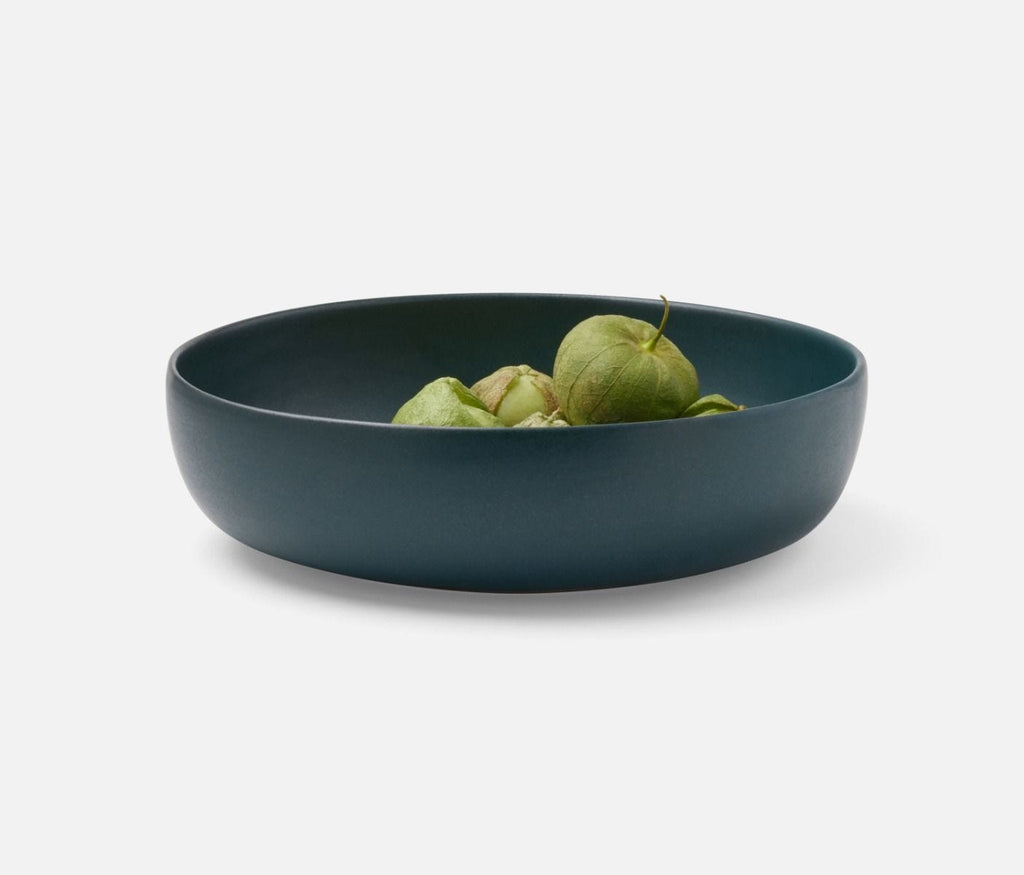 Marcus Midnight Teal Round Serving Bowls