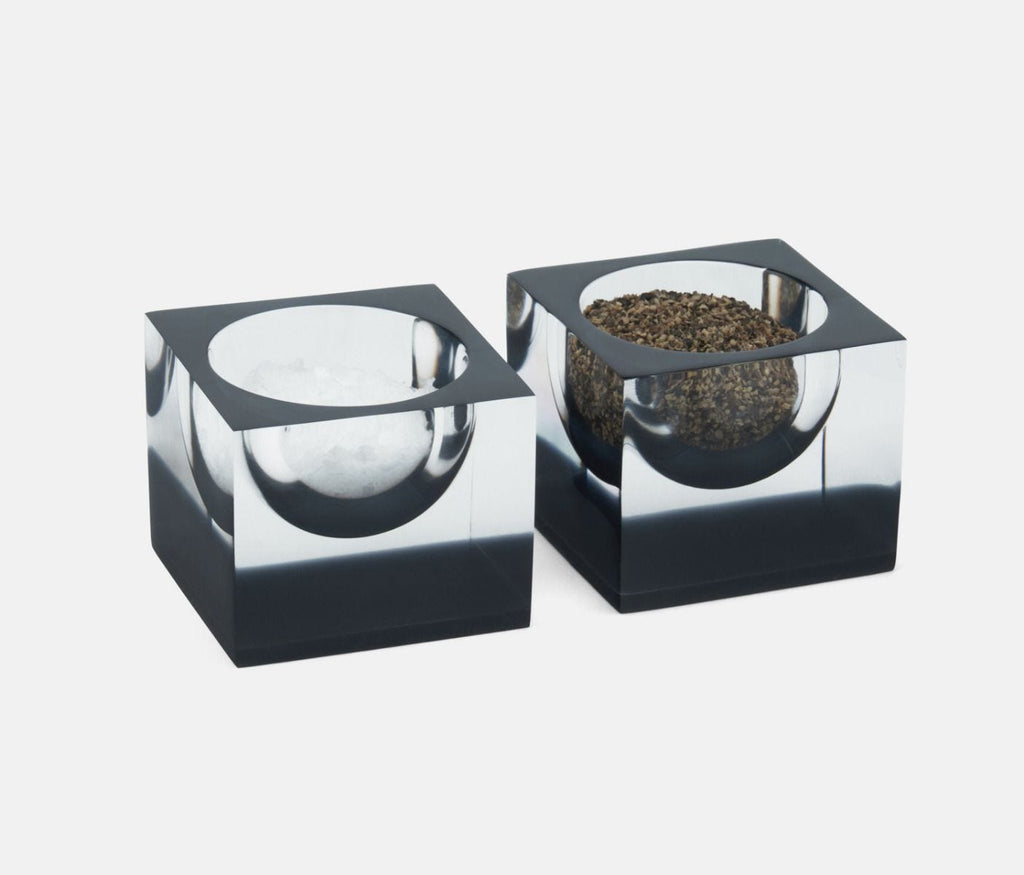 Jette Clear/Gray Pinch Bowls