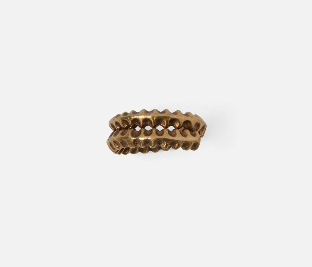 Titan Antique Brass Napkin Rings, Set of 4