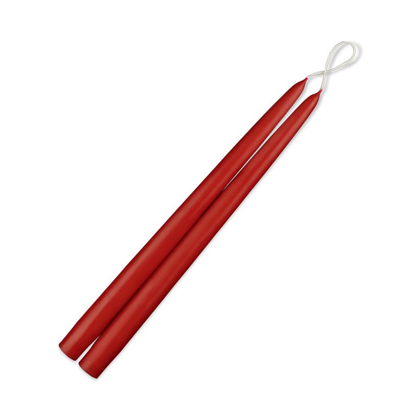 Taper Candle Pair - Red